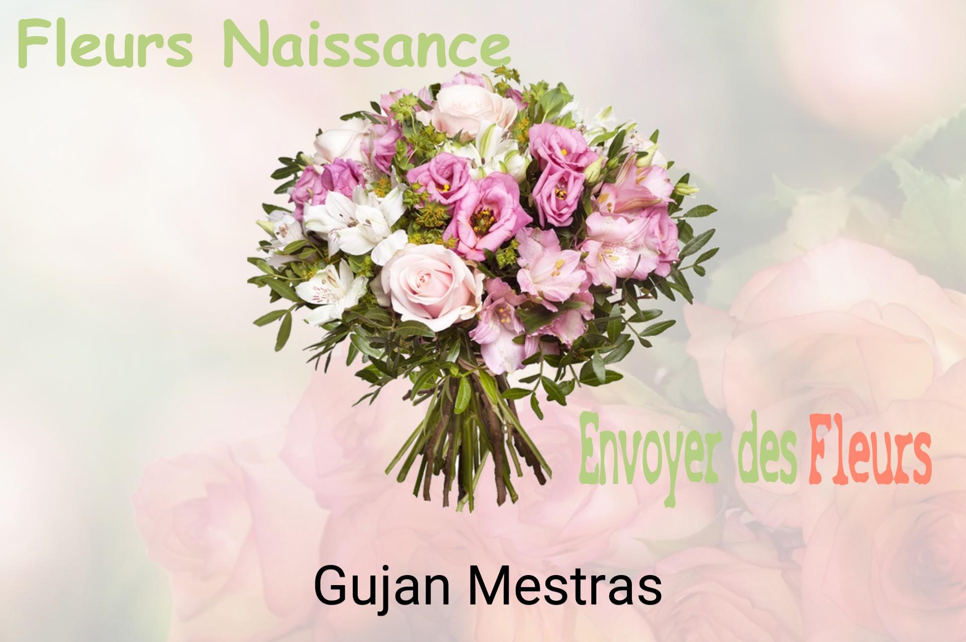Bouquet de fleurs de naissance livré à Gujan-Mestras