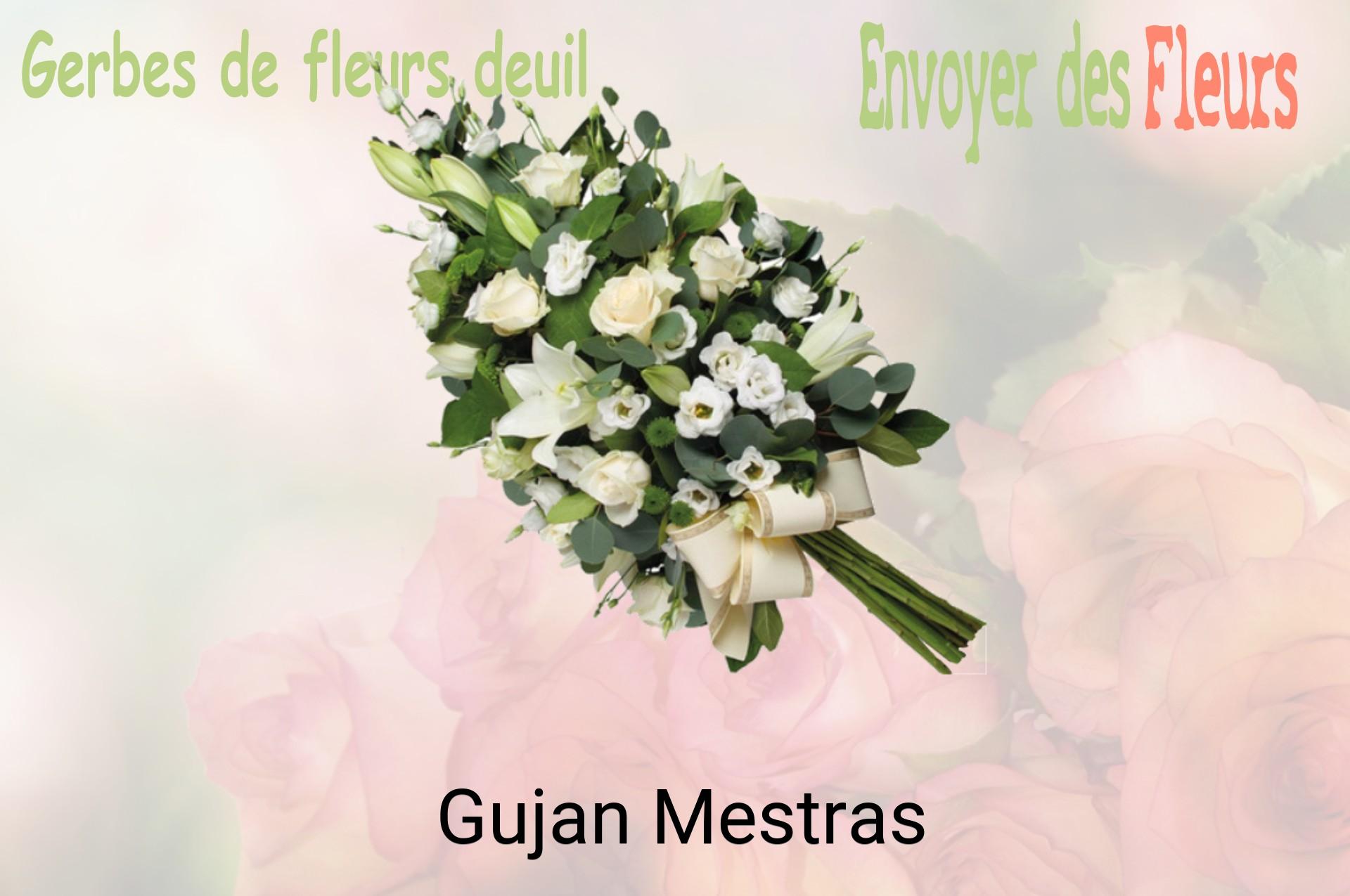 Gerbe de fleurs de deuil livrée à Gujan-Mestras
